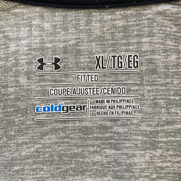 Mens Under Armour Cold Gear Quarter Zip Pullover Top size XL - Picture 5 of 6